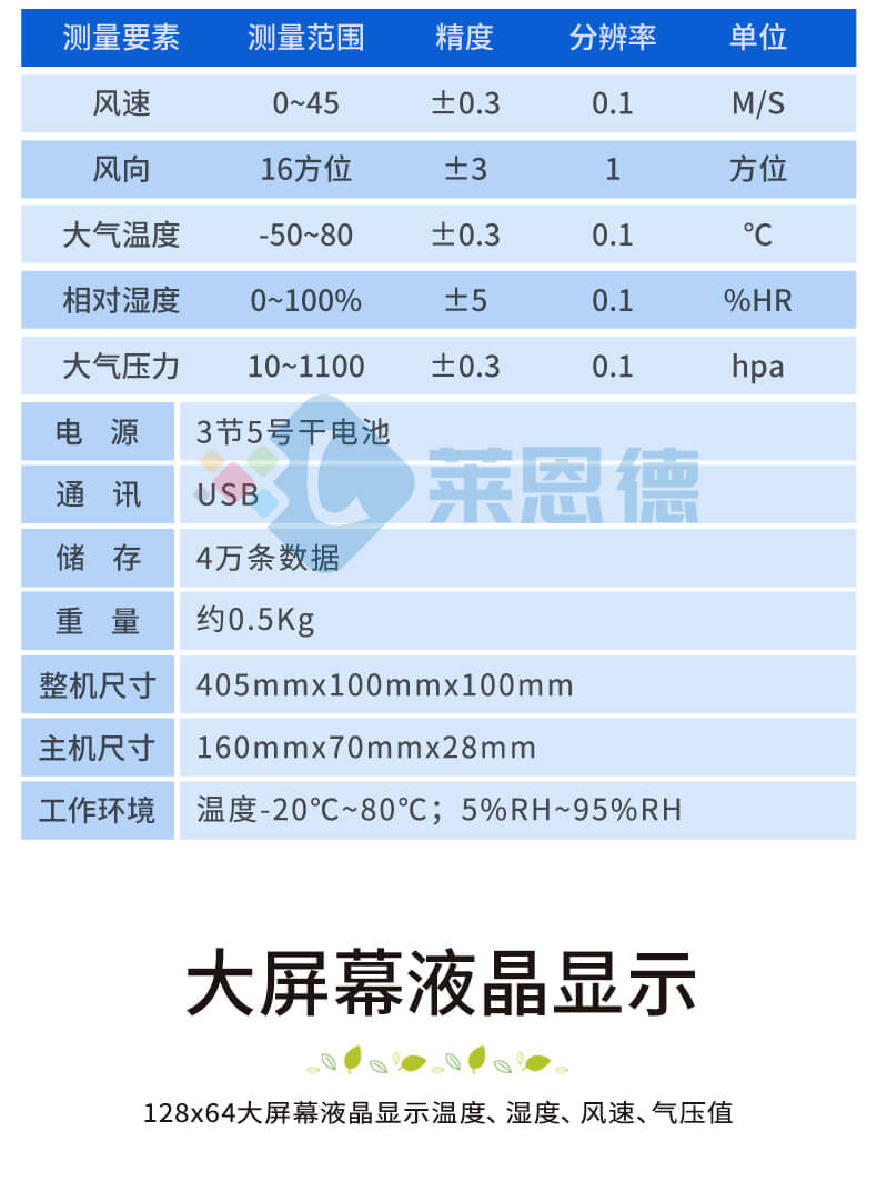 便携式气象站