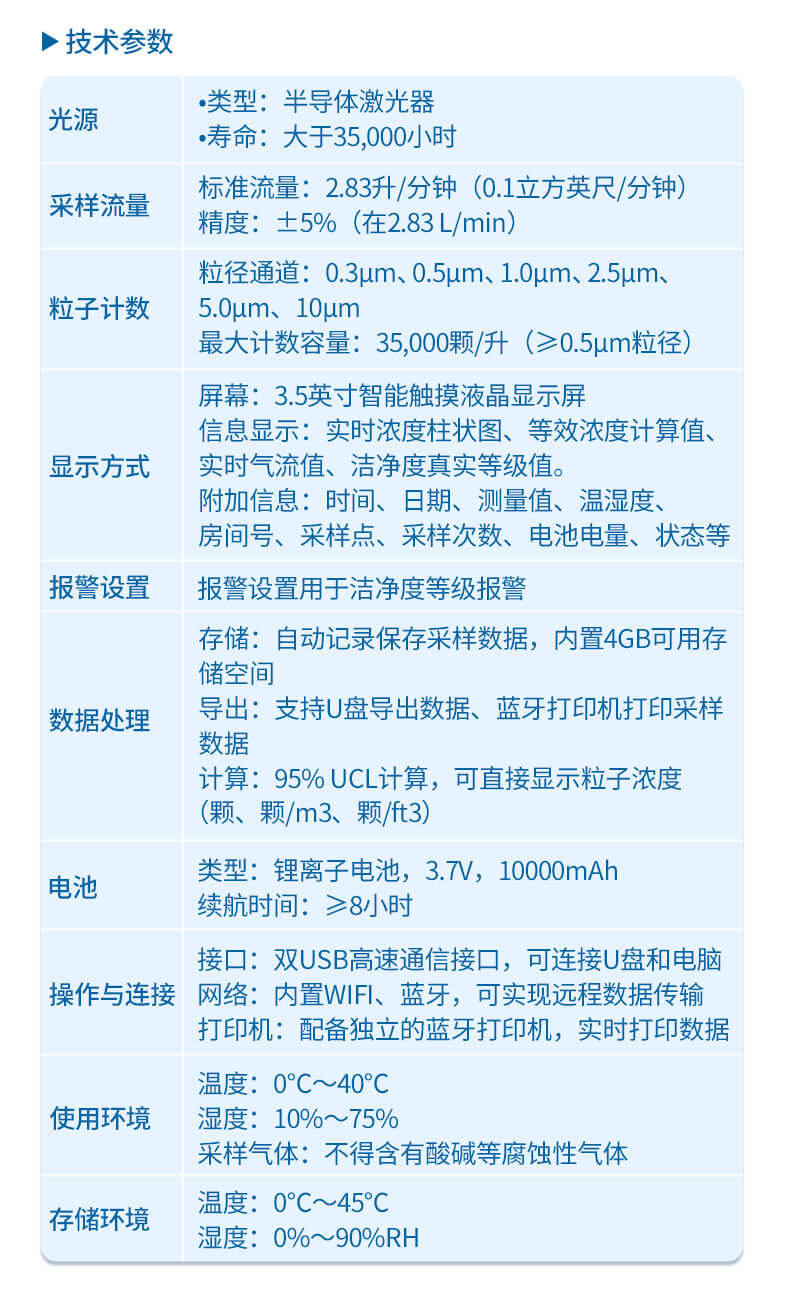 手持式尘埃粒子计数器