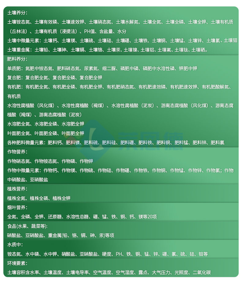 全项目土壤肥料养分检测仪