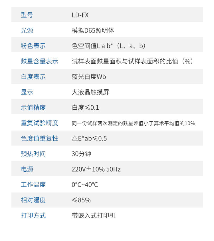 小麦粉加工精度测定仪